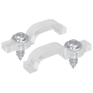 vidaXL Clips de bande LED 2 pcs Transparent 23,8 x 7,3 x 4,3 mm