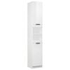 vidaXL Armoire de salle de bain blanc brillant 32x34x188,5 cm