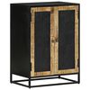 vidaXL Buffet avec 2 portes 55x35x75 cm bois massif manguier et fer