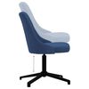 vidaXL Chaises pivotantes &agrave; manger lot de 2 bleu tissu