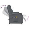 vidaXL Fauteuil de massage Anthracite Similicuir