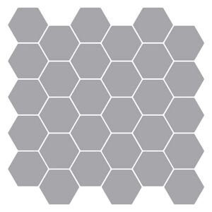 vidaXL Carreau hexagonal 10 pcs Gris 30 x 30 cm Polyur&eacute;thane et PET