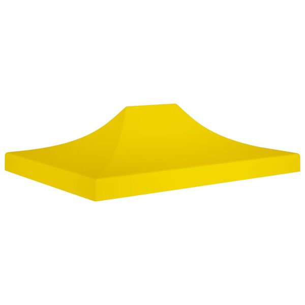 vidaXL Toit de tente de r&eacute;ception 4x3 m Jaune 270 g/m&sup2;