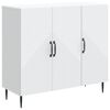 vidaXL Buffet Blanc 89 x 34,5 x 80 cm Bois d'ing&eacute;nierie