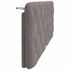 vidaXL Coussin de t&ecirc;te de lit taupe 140 cm tissu
