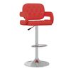 vidaXL Tabourets de bar lot de 2 rouge similicuir