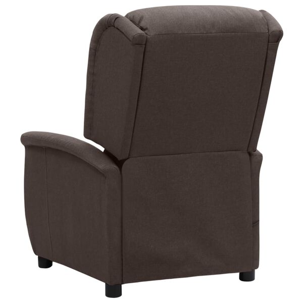 vidaXL Fauteuil de massage Marron Tissu