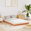 vidaXL Cadre de lit sans matelas cire marron 140x200cm bois pin massif