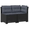 vidaXL Canap&eacute; de jardin 2 places avec coussins look rotin PP