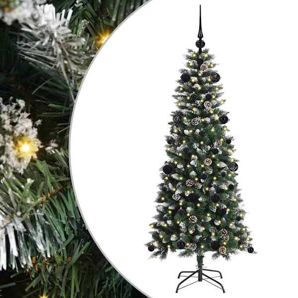 vidaXL Sapin de No&euml;l artificiel Vert 150 cm PVC, plastique et acier