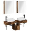 vidaXL Ensemble d'armoire de salle de bain 5 pcs Bois ancien