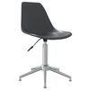 vidaXL Chaise pivotante de salle &agrave; manger Gris clair PP