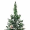 vidaXL Arbre de Noël artificiel slim avec 300 LED Vert et blanc 240 cm