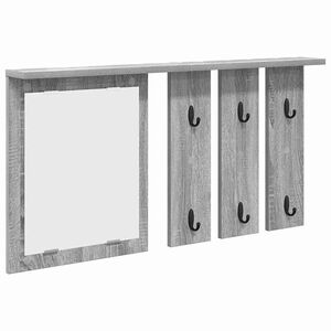 vidaXL Porte-manteau mural avec &eacute;tag&egrave;re Sonoma gris 85 x 10 x 45 cm