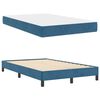 vidaXL Lit &agrave; ressorts avec matelas Bleu fonc&eacute; 120 x 200 cm tissu