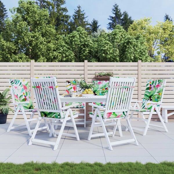 vidaXL Coussins de chaise &agrave; dossier haut lot de 6 multicolore tissu