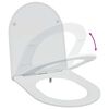 vidaXL Si&egrave;ge de toilette Blanc 44 x 36,4 x 3,4 cm Duroplast