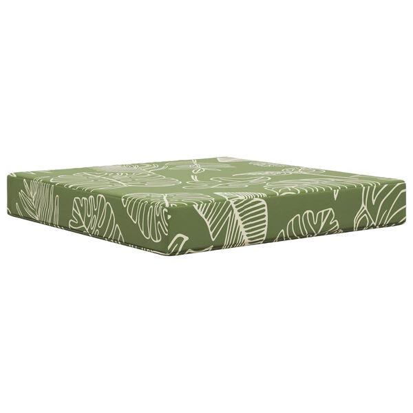 vidaXL Coussin de canap&eacute; d'ext&eacute;rieur 3 pcs Mod&egrave;le feuille Polyester