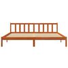vidaXL Cadre de lit sans matelas cire marron 180x200cm bois pin massif