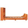 vidaXL Cadre de lit sans matelas cire marron 160x200cm bois pin massif
