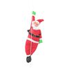 vidaXL P&egrave;re No&euml;l suspendu &agrave; une corde Rouge 30 x 15 x 130 cm Polyester