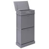 vidaXL Armoire à chaussures Gris 50 x 28 x 98 cm Bois de Paulownia