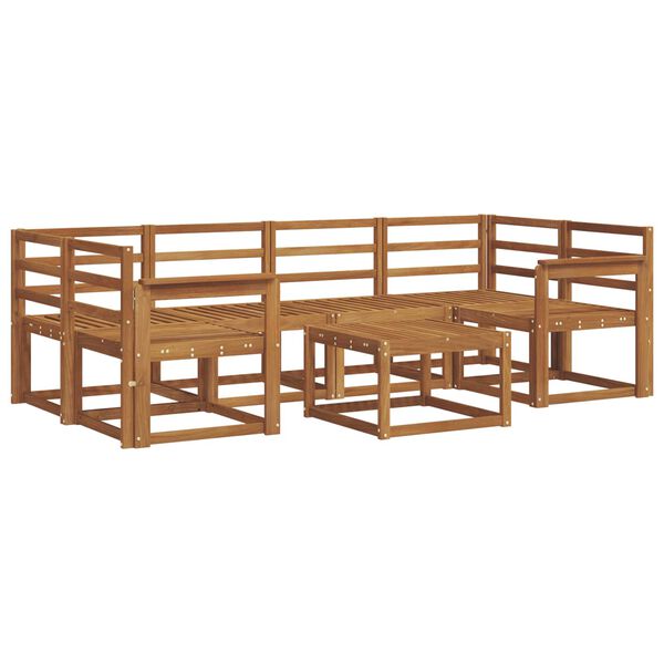 vidaXL Ensemble de canap&eacute;s d'ext&eacute;rieur 7 pcs Naturel