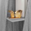 vidaXL &Eacute;tag&egrave;re lat&eacute;rale Gris Sonoma 33 x 32 x 70,5 cm