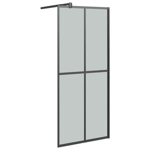 vidaXL &Eacute;cran de douche 80x195 cm Verre tremp&eacute; fonc&eacute;