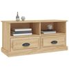 vidaXL Meuble TV ch&ecirc;ne sonoma 93x35,5x45 cm bois d'ing&eacute;nierie