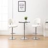 vidaXL Tabourets de bar lot de 2 blanc similicuir