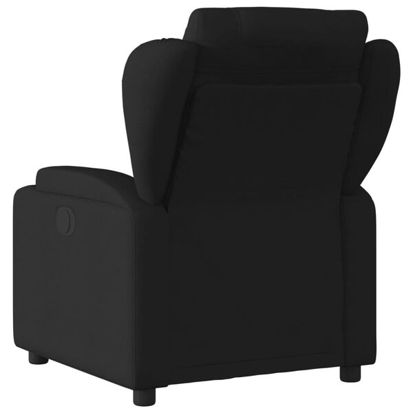 vidaXL Fauteuil inclinable en tissu noir