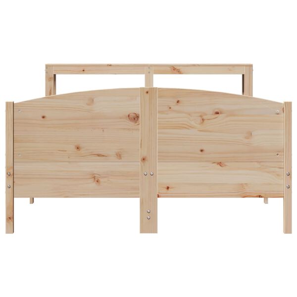 vidaXL Cadre de lit sans matelas 120x190 cm bois de pin massif
