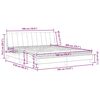 vidaXL Lit avec matelas Hanko vert fonc&eacute; 180x200 cm velours