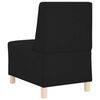 vidaXL Unit&eacute; de Sofa Modulaire Sans Accoudoirs 2 pcs Noir