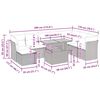 vidaXL Salon de jardin 6 pcs avec coussins gris r&eacute;sine tress&eacute;e