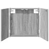 vidaXL Cabinet pour cible Sonoma gris 56 x 12 x 53,5 cm