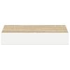 vidaXL &Eacute;tag&egrave;re murale flottante Ch&ecirc;ne et blanc 23x23,5x3,8 cm MDF