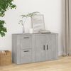 vidaXL Buffet Gris b&eacute;ton 100x33x59,5 cm Bois d'ing&eacute;nierie