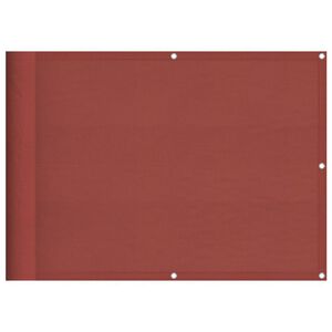 vidaXL Paravent de balcon couleur terre cuite 75 x 800 cm 100 % polyester Oxford