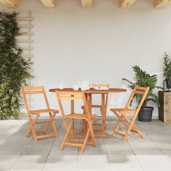 vidaXL Table pliable de jardin papillon 120x70x75 cm Bois teck solide