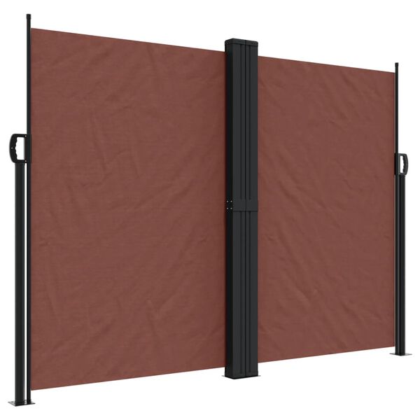 vidaXL Auvent lat&eacute;ral r&eacute;tractable marron 180x1000 cm