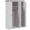 vidaXL Garde-robe 3 portes Blanc 118x50x171,5cm Pin Assortiment Panama