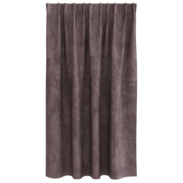 vidaXL Rideaux en velours 2 pcs Marron 140 x 140 cm Velours