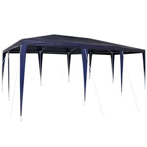 vidaXL Tente de f&ecirc;te Bleu 600 x 400 x 266 cm Poly&eacute;thyl&egrave;ne et acier