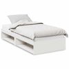 vidaXL Lit de jour avec matelas blanc 90x190 cm bois de pin massif