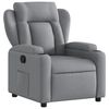vidaXL Fauteuil inclinable en tissu gris clair