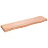 vidaXL &Eacute;tag&egrave;re murale marron clair 80x20x4 cm bois ch&ecirc;ne massif trait&eacute;