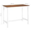 vidaXL Table de bar et tabouret 3 pcs Bois massif