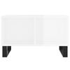 vidaXL Table basse Blanc brillant 60x50x36,5 cm Bois d'ing&eacute;nierie